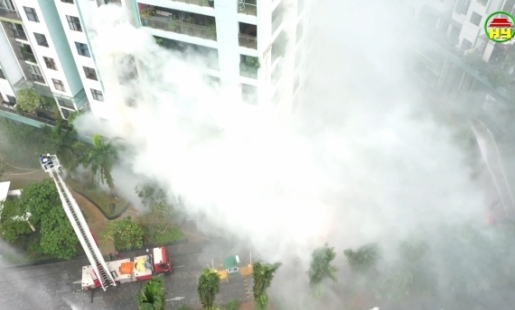 Diễn tập phương án chữa cháy, cứu nạn cứu hộ cấp tỉnh thành công