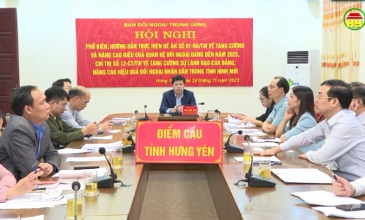 Phổ biến Đề án số 01 và Chỉ thị số 12 của Ban Bí thư về tăng cường và nâng cao quan hệ đối ngoại của Đảng