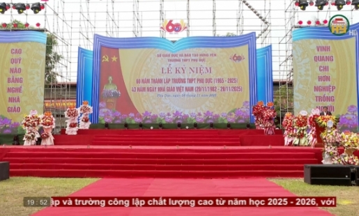 Kỷ niệm 60 năm thành lập trường THPT Phụ Dực