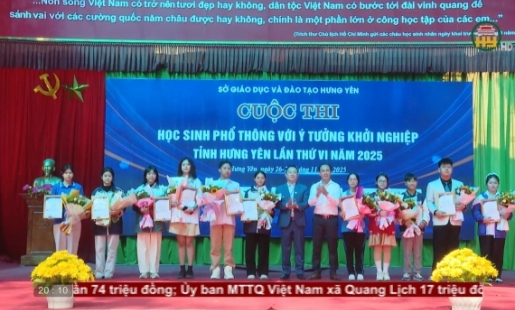  Trao giải Cuộc thi “Học sinh phổ thông với ý tưởng khởi nghiệp”