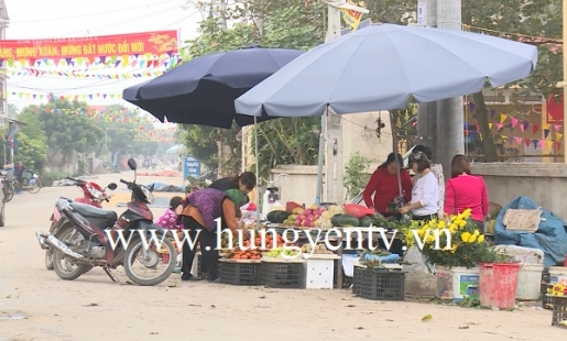 Tái diễn tình trạng bán hàng lấn chiếm vỉa hè tại thành phố Hưng Yên 