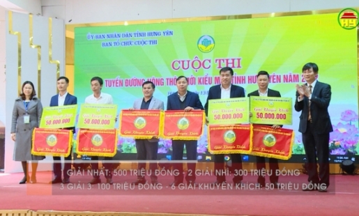 Giải nhất tuyến đường kiểu mẫu trị giá 500 triệu đồng