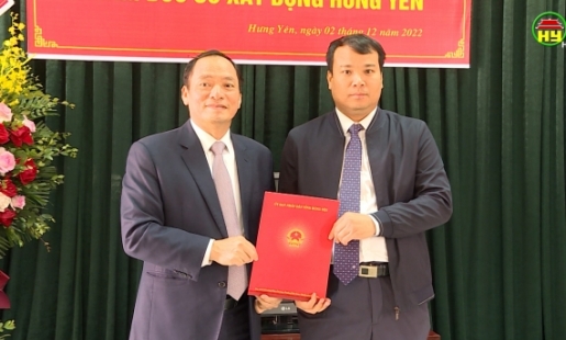 Sở Xây dựng Hưng Yên có tân Giám đốc