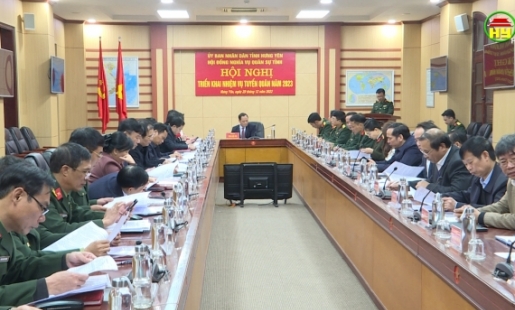 Triển khai nhiệm vụ tuyển quân năm 2023