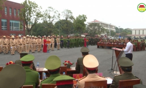 Công an tỉnh ra quân tấn công tội phạm