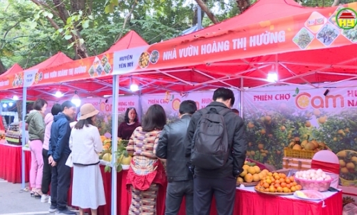 Khai mạc phiên chợ cam Hưng Yên năm 2023