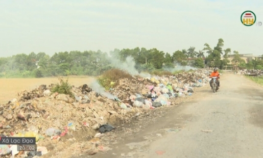 Đốt rác tự phát gây ô nhiễm không khí