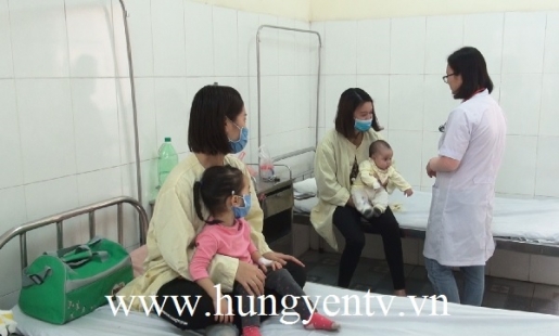 Bệnh viện Đa khoa Phố Nối: Bệnh nhi nhập viện tăng đột biến trong những ngày cận tết
