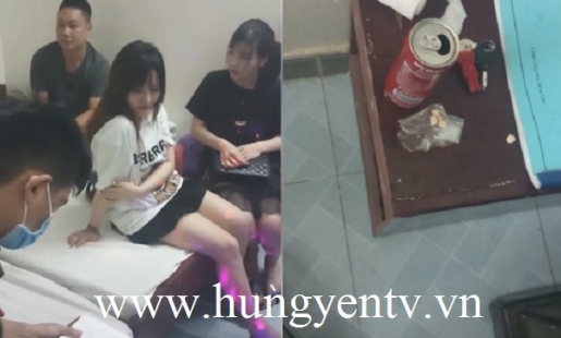 Yên Mỹ: Bắt quả tang 2 nhóm đối tượng sử dụng ma túy tại nhà nghỉ và quán karaoke 