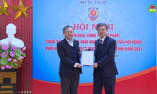 Sở Tư pháp: Triển khai công tác phổ biến giáo dục pháp luật và công tác tư pháp năm 2021.