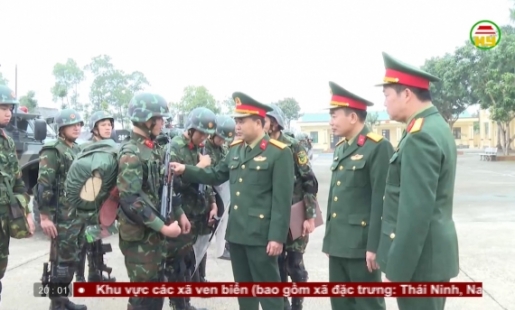 Kiểm tra sẵn sàng chiến đấu bảo vệ Đại hội XIV của Đảng