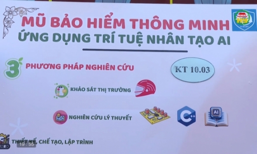 Mũ bảo hiểm thông minh ứng dụng trí tuệ nhân tạo