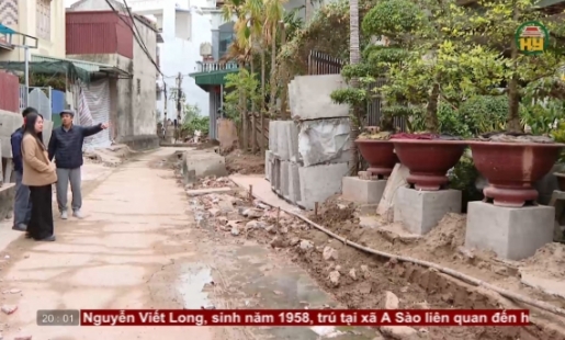 Nhân dân đồng thuận hiến đất mở đường