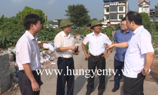 Chấm dứt ngay tình trạng đổ rác thải ra ven đường ở Yên Mỹ