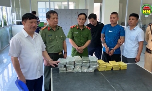 Hưng Yên: Triệt phá chuyên án vận chuyển trái phép 19 kg ma túy