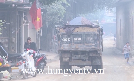 Doanh nghiệp vật liệu xây dựng không phép ở Khoái Châu gây ô nhiễm môi trường