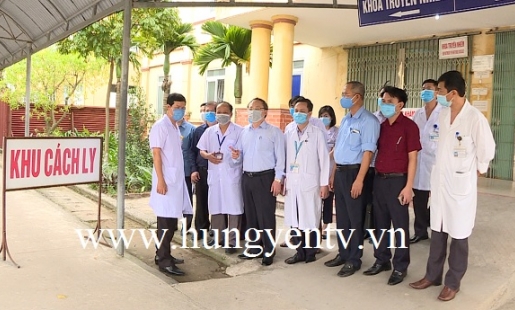 Bí thư Tỉnh ủy Đỗ Tiến Sỹ kiểm tra công tác phòng, chống dịch Covid - 19 tại BV Đa khoa tỉnh