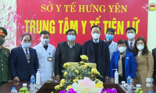 Đồng chí  Bí thư  Tỉnh ủy chúc tết, động viên các đơn vị trực tết tại Tiên Lữ