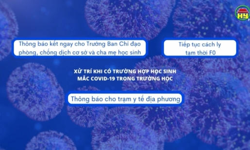 Hướng dẫn phòng chống dịch khi học sinh đi học trở lại
