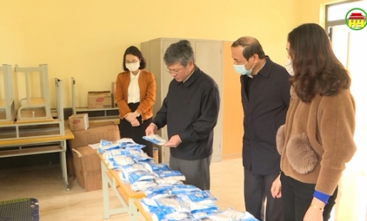 Lãnh đạo tỉnh kiểm tra công tác chuẩn bị dạy học trực tiếp