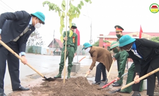 Phát động trồng hàng cây quân dân