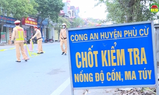 Công an huyện Phù Cừ tăng cường xử lý vi phạm về nồng độ cồn