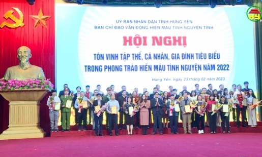Hưng Yên tôn vinh những gương hiến máu tiêu biểu