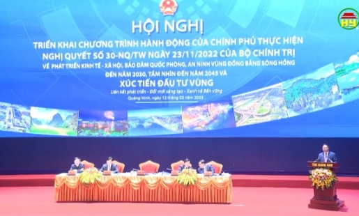 Triển khai Chương trình hành động của Chính phủ về phát triển kinh tế - xã hội, bảo đảm quốc phòng, an ninh Vùng đồng bằng sông Hồng