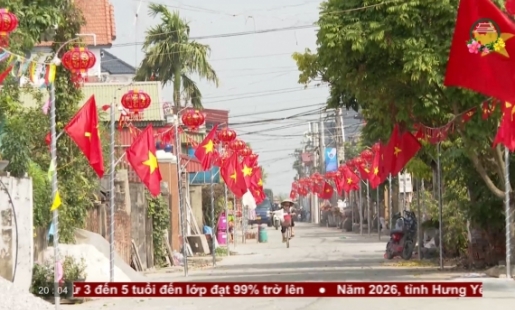 Xuân về trên xã ven biển Đông Thụy Anh