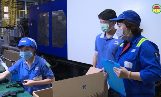 Các doanh nghiệp trên địa bàn huyện Khoái Châu ổn định sản xuất, chủ động phòng chống dịch bệnh Covid-19