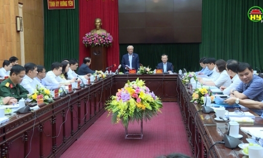 Đoàn giám sát, kiểm tra của Quốc hội và Hội đồng bầu cử Quốc gia làm việc tại Hưng Yên