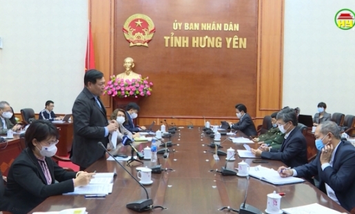 Kiểm tra công tác phòng chống dịch trong các doanh nghiệp, khu cụm công nghiệp tại tỉnh Hưng Yên