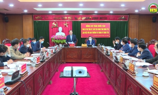 Chủ tịch UBND tỉnh làm việc với BTV Thành ủy Hưng Yên về một số nội dung quan trọng