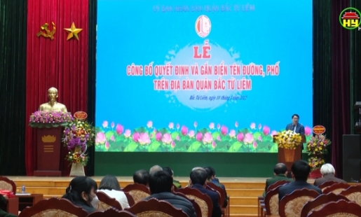  Gắn tên đường Hoàng Minh Thảo tại quận Bắc Từ Liêm, Hà Nội