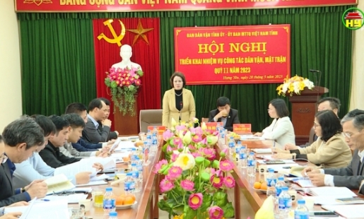 Giao ban công tác dân vận, mặt trận quý I, triển khai nhiệm vụ Quý II năm 2023