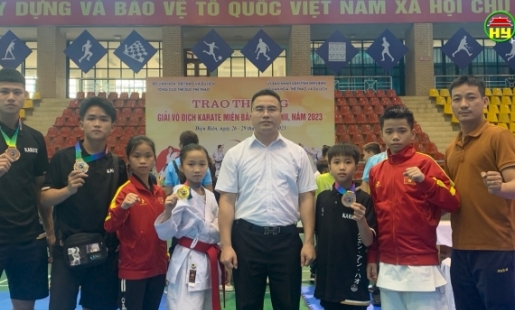 Hưng Yên giành 7 huy chương tại Giải vô địch Karate miền Bắc