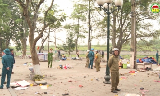 Thành phố Hưng Yên ra quân triển khai lập lại trật tự đô thị