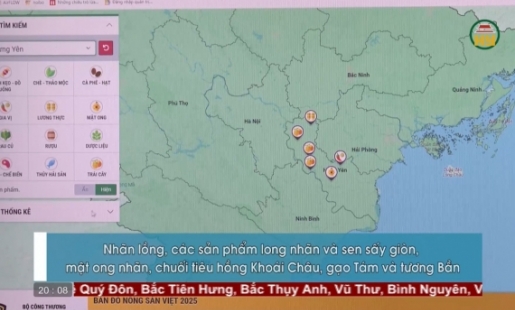 Hưng Yên có 6 sản phẩm trên “Bản đồ Nông sản Việt”