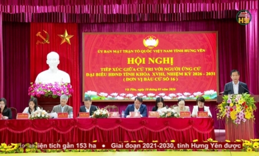 Ứng cử đại biểu HĐND tỉnh tiếp xúc cử tri