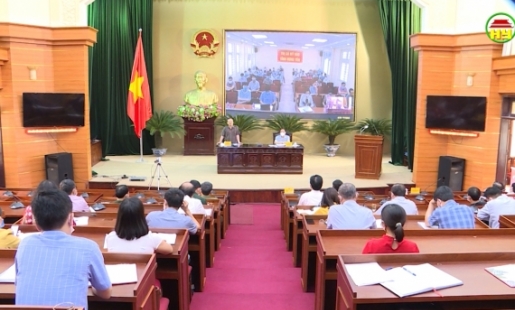 Ban Chỉ đạo phòng, chống dịch Covid -19 tỉnh tổ chức họp trực tuyến triển khai công tác phòng, chống dịch Covid-19.
