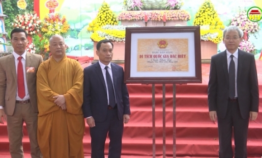 Chùa Thái Lạc đón bằng xếp hạng di tích quốc gia đặc biệt