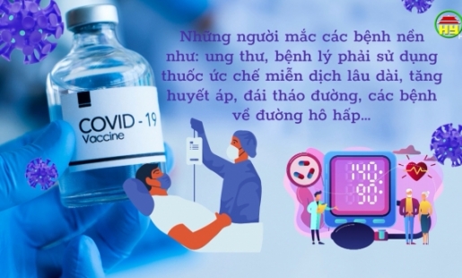Người mắc các bệnh  nền cần chú ý khi tiêm Văcxin phòng Covid -19