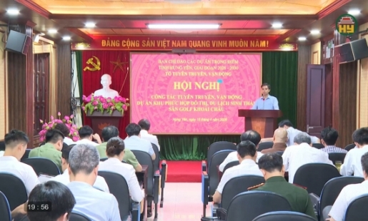 Đẩy nhanh thi công khu phức hợp đô thị sinh thái du lịch, sân golf Khoái Châu