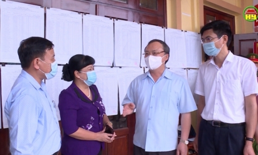 Bí thư Tỉnh ủy kiểm tra phòng dịch Covid - 19 và chuẩn bị bầu cử