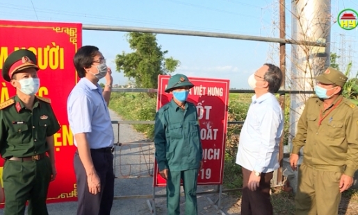 Bí thư tỉnh ủy làm việc, kiểm tra công tác phòng chống dịch và bầu cử