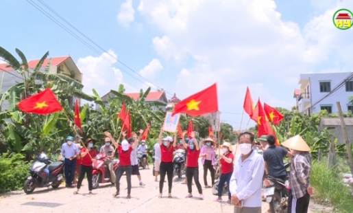 Gỡ bỏ phong tỏa, kết thúc dãn cách xã hội tại một số địa phương trên địa bàn huyện Khoái Châu.
