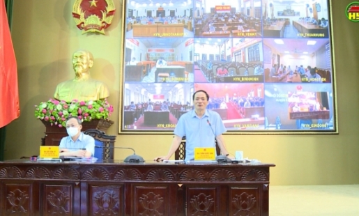 Hưng Yên: Họp trực tuyến BCĐ phòng chống dịch