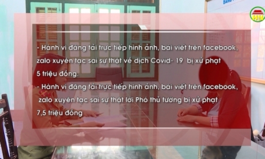 Hưng Yên: Xử phạt hành chính 4 trường hợp đăng tin sai sự thật trên mạng xã hội.