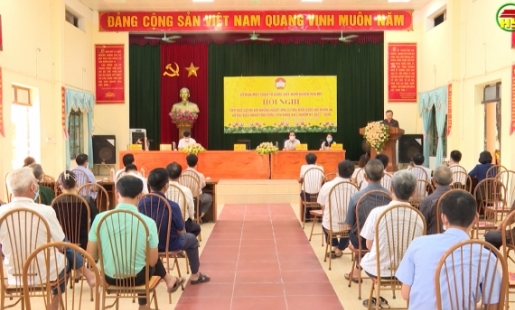 Tiếp xúc cử tri với người ứng cử đại biểu Quốc hội và HĐND tỉnh tại huyện Yên Mỹ