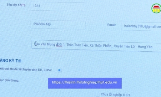 Bắt đầu đăng ký thi tốt nghiệp THPT quốc gia trực tuyến